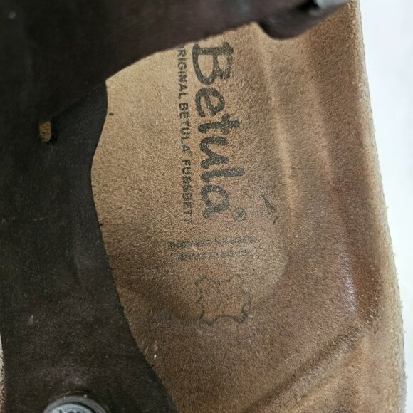 Betula Licensed by Birkenstock Brown Suede Thong Sandals - US 8 - Picture 7 of 12